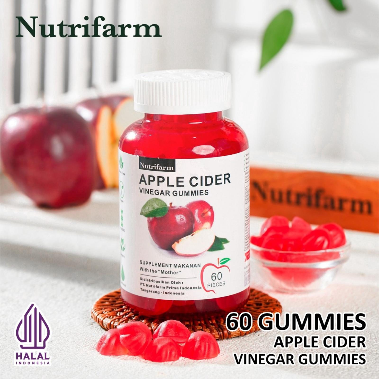 Nutrifarm Gummies 60gr Apple Cider / Keto+Acv / Height Growth Gummy - foto 4