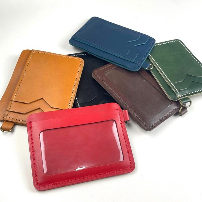 Dompet kartu kulit asli card wallet slim wallet plastik mika tap card - foto 2