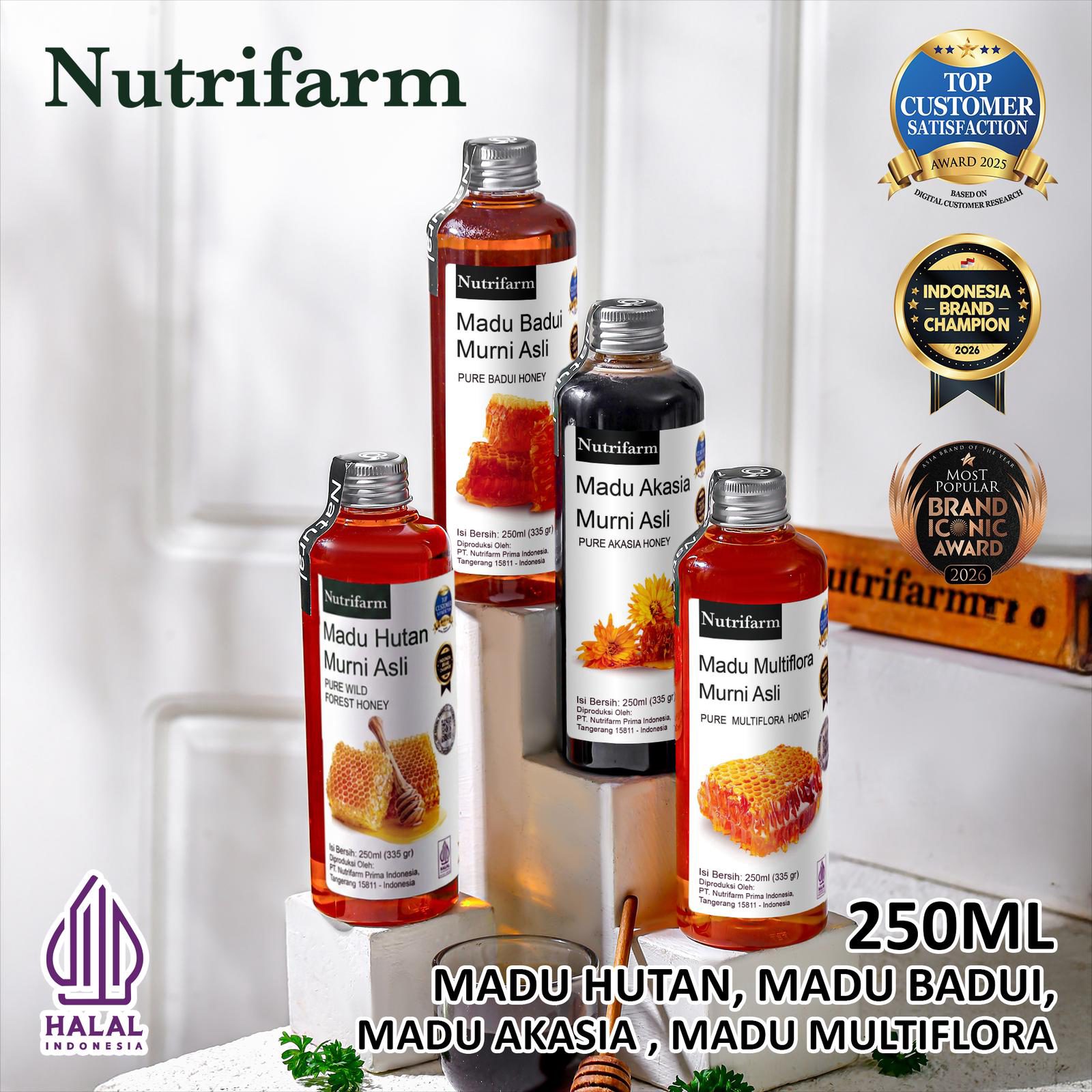NUTRIFARM Madu Hutan Madu Multiflora Madu Badui Madu Akasia 250ml