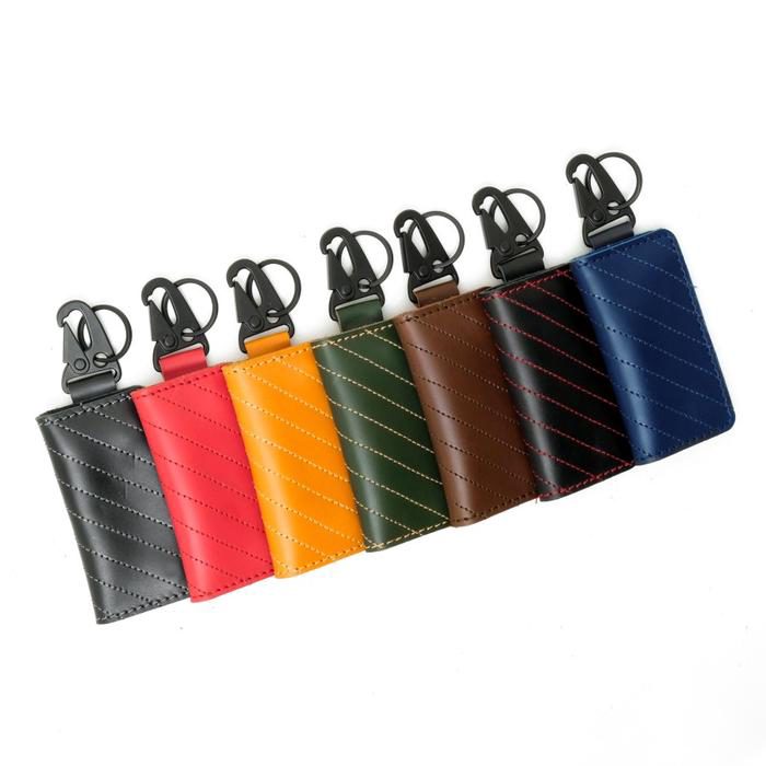 Dompet STNK mobil motor kulit asli - gantungan kunci carabiner - CHALE - foto 2
