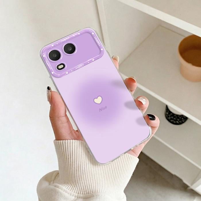 Casing Bening untuk Itel A200 Softcase Love Warna Silikon Transparan Anti Shock Protection Bumper Cover Hp SCI-24 - foto 3